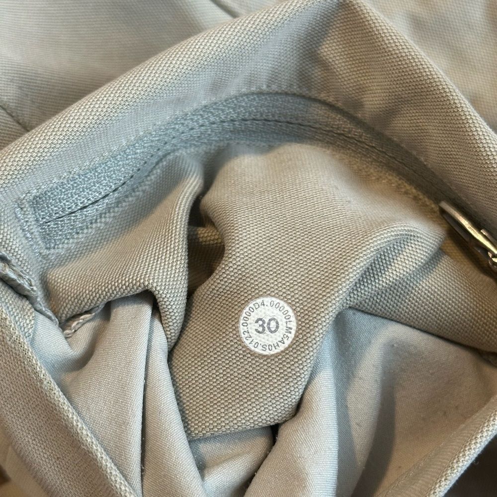 Lululemon Men’s ABC Relaxed-Fit Crop Pant Utilitech Raw Linen Pants Size 30 - Picture 8 of 9